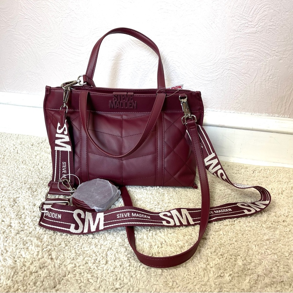 Steve Madden Bloodstone Belia2 Satchel with Structured Design